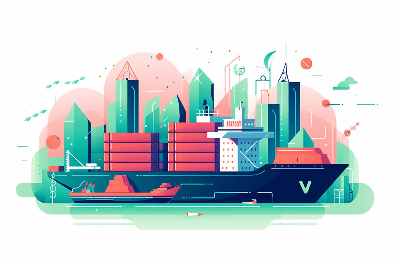 A global supply chain spanning multiple companies and continents