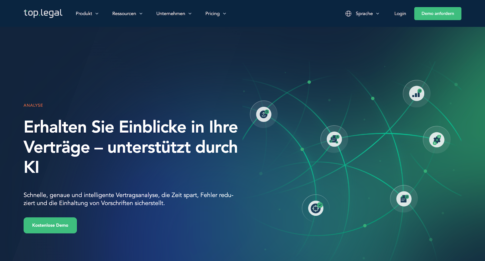 Insights dashboard in the top.legal contract management software